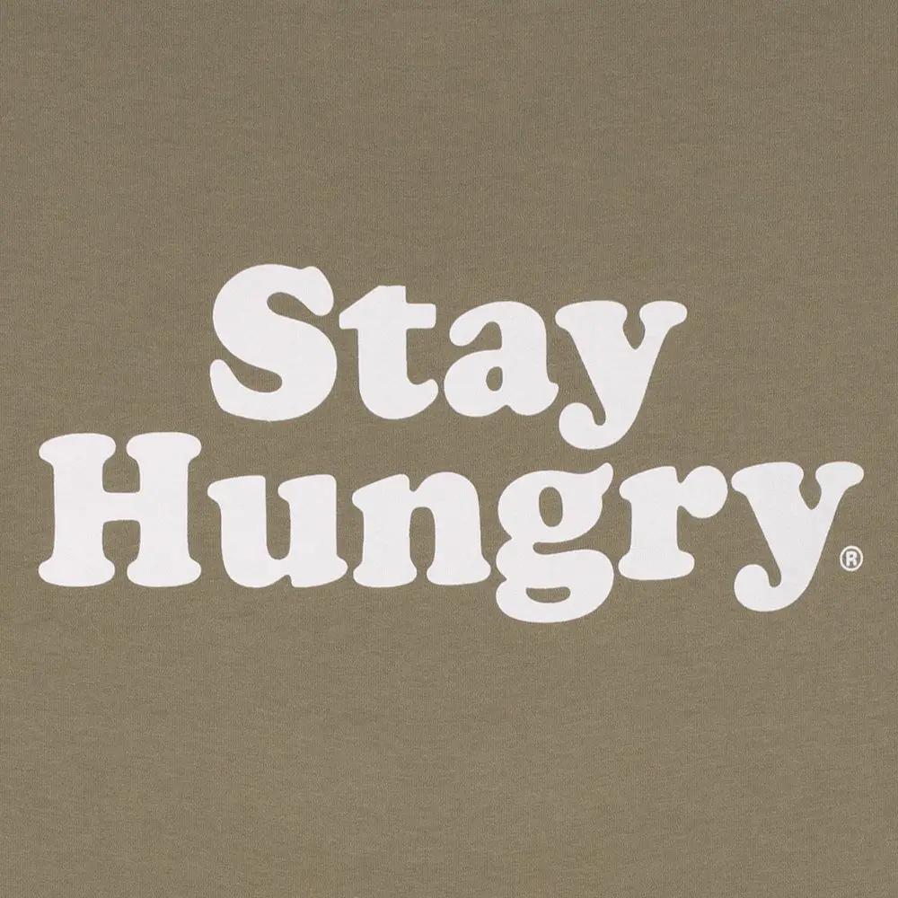 Stay Hungry Smooth TShirt Bamboo / White eBay