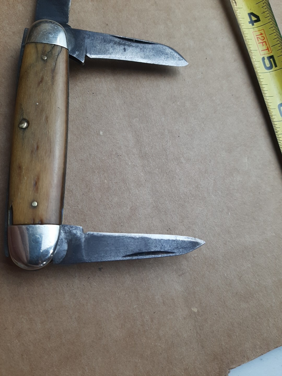 Vintage Imperial 3Blade Bone Handle Pocket Knife 19361952 eBay