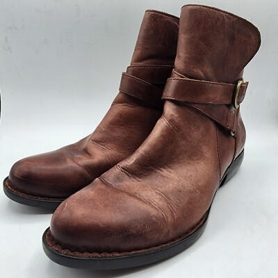 Born Boots Womens 8M Ankle Booties Casual D86316 Brown Belt  display picture 2