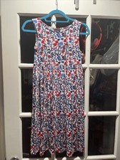 Oscar De La Renta Girls Floral Print Sleeveless dress Sz 14