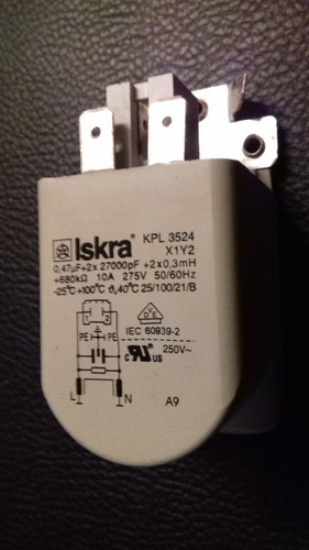 Netzfilter Kondensator Entstörfilter Waschmaschine KPL 3324
