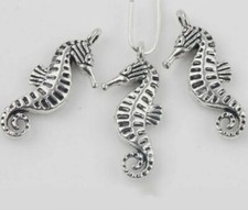 10pc Tibetan Silver Alloy SeaHorse Charms Nickel Free Metal Diy Jewelry 22x9 mm