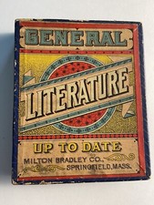 Milton Bradley Antique Card Game General Literature Missing Cards Rare
