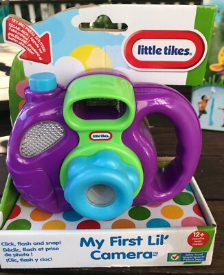 #ad Little Tikes My First Lil#x27; Camera Purple Toy Light Sounds Preschool $22.99