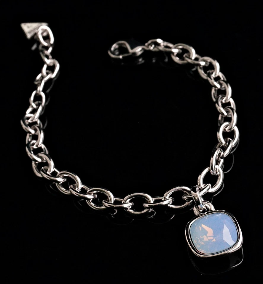 guess ubb61053 armreif armband Armschmuck farbe silber kristall blau neu - Bild 3 von 4