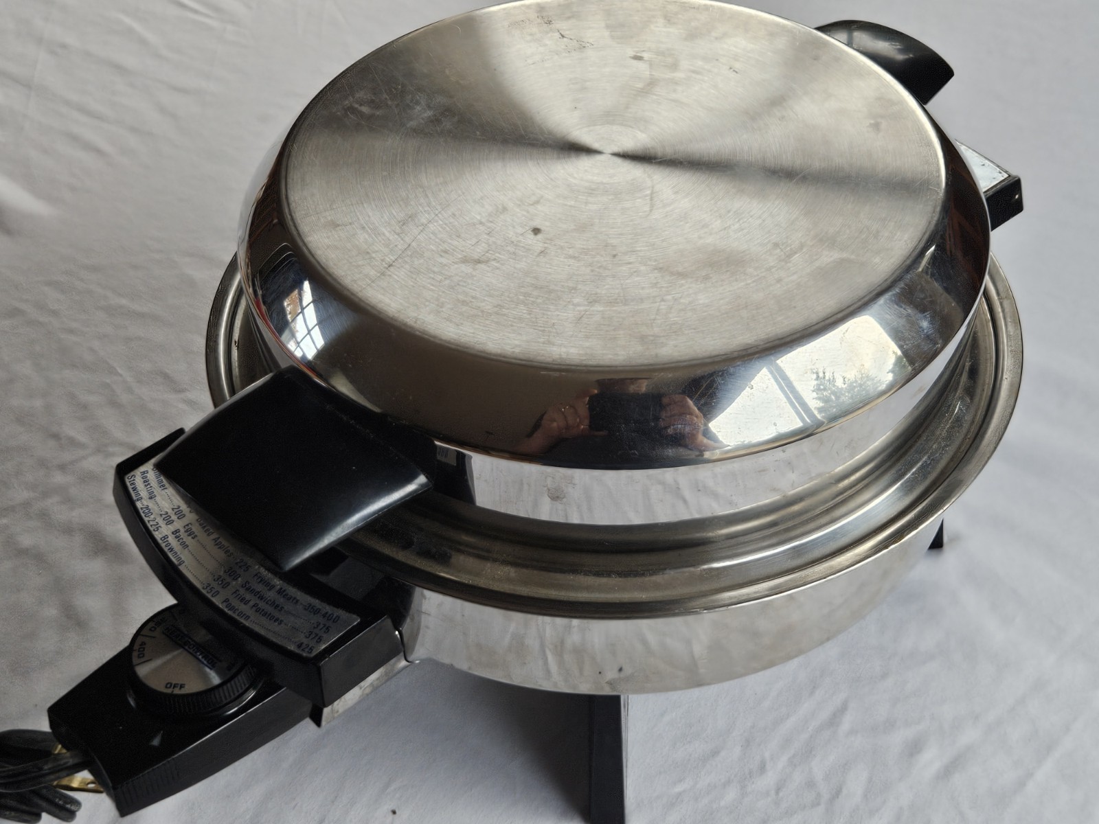 Webalco Electric Skillet # 17209 Vintage Completely Immersible Home Cooking 