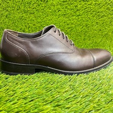 Cole Haan Modern Classic Mens Size 8 Brown Classic Cap Toe Oxford Dress Shoes