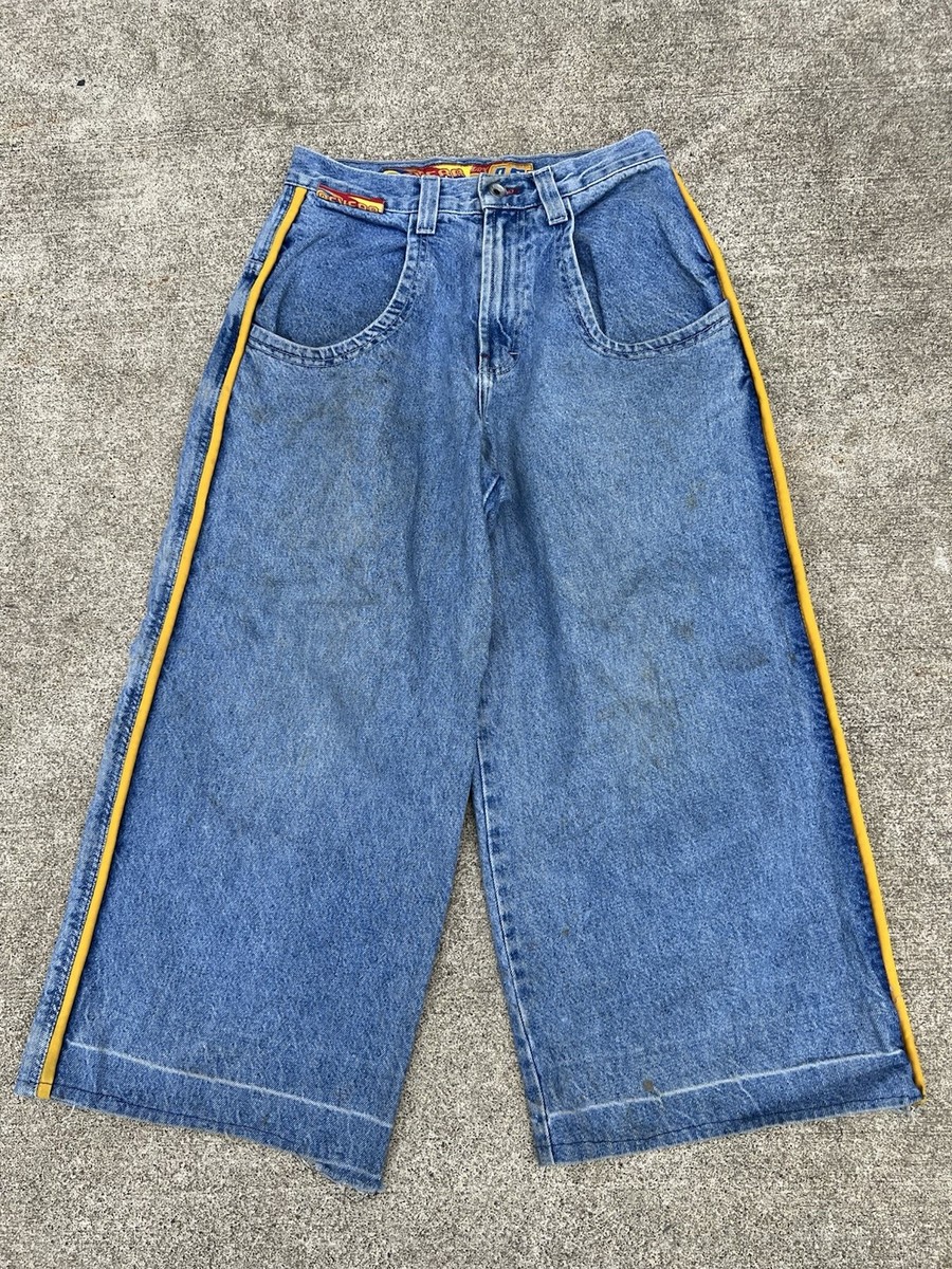 Vintage Original JNCO Jeans Reverb 314 Yellow Stripe 30x30