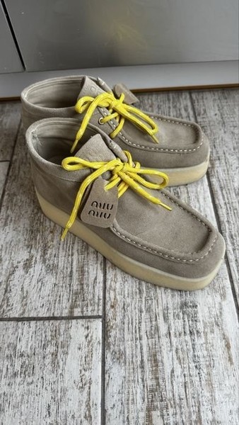 Women Miu Miu Shoes Beige Suede 38