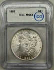 1885 Morgan Dollar MS63 ICG - 1885-P