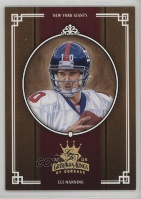 2005 Donruss Throwback Threads Gridiron Kings Gold 99/100 Eli Manning #GK-13 6h1