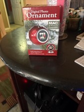 DIGITAL PHOTO CHRISTMAS ORNAMENT, RED, HOLDS 60 PHOTOS, NEVER USED, IN BOX