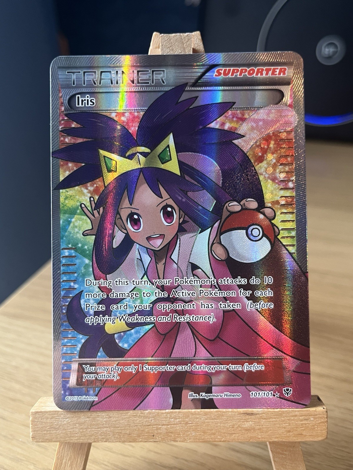 Pokémon TCG Iris Plasma Blast 101 Holo Full Art Ultra Rare Card MINT