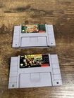 Donkey Kong Country 1 & 2 Cartridges Super Nintendo SNES Used Authentic Tested