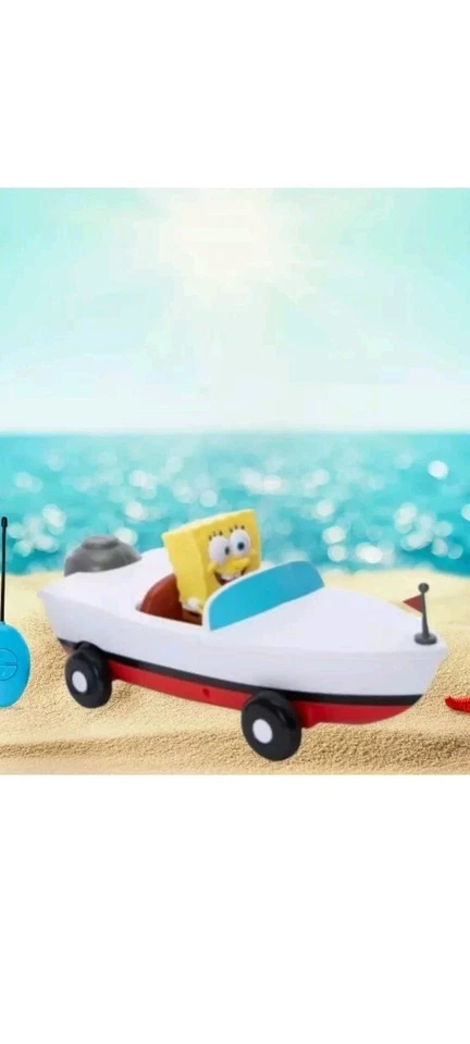 New SpongeBob’s Boatmobile Remote Control Collectible Toy Squarepants Boat - Image 4 of 4