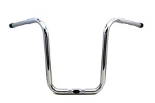 14 inch Fat Ape Handlebar with Indents Chrome fits Harley Davidson