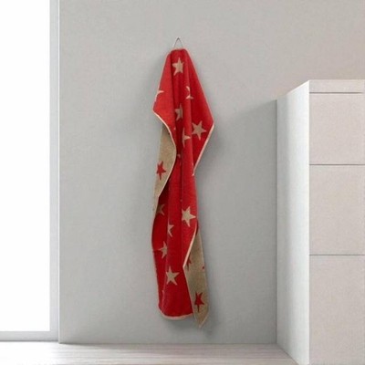 Cawö Frottiertuchserie New Stars Rot Handtuch 50 x 100 cm