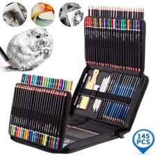 145 Stück Professionelle Buntstifte Set Zeichenstifte Malset Skizzierstifte Set