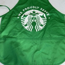 Starbucks Coffee Green Apron - Barista Uniform We Proudly Serve