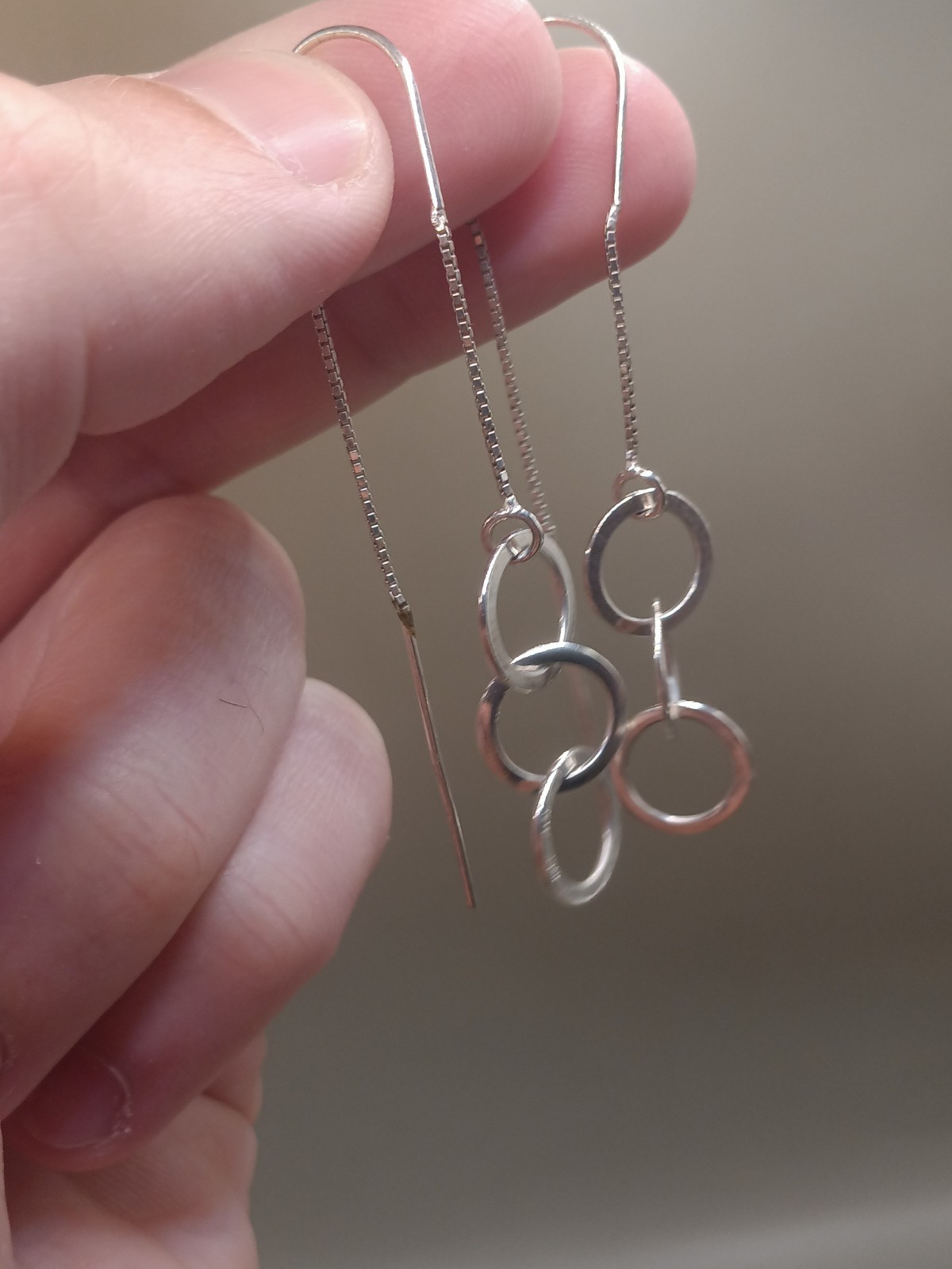 AGI 925 sterling Silver Threader Interlocking Cir… - image 7