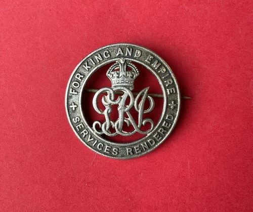 Vintage Silver War Wound  WW1 pin badge Brooch  Military Rn 27715. Royal Navy ?