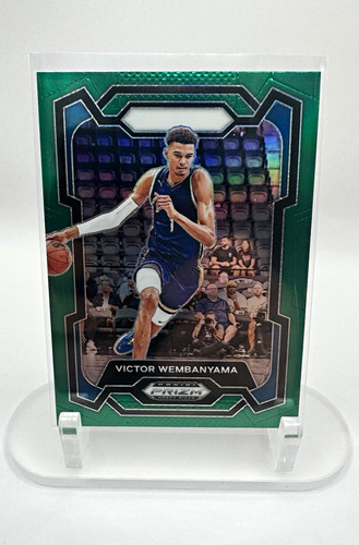 2024-25 Prizm Draft Picks Victor Wembanyama #99 Green Parallel
