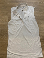 Ariat Pro Series Women’s XS White Sleeveless Horse Riding Show Shirt