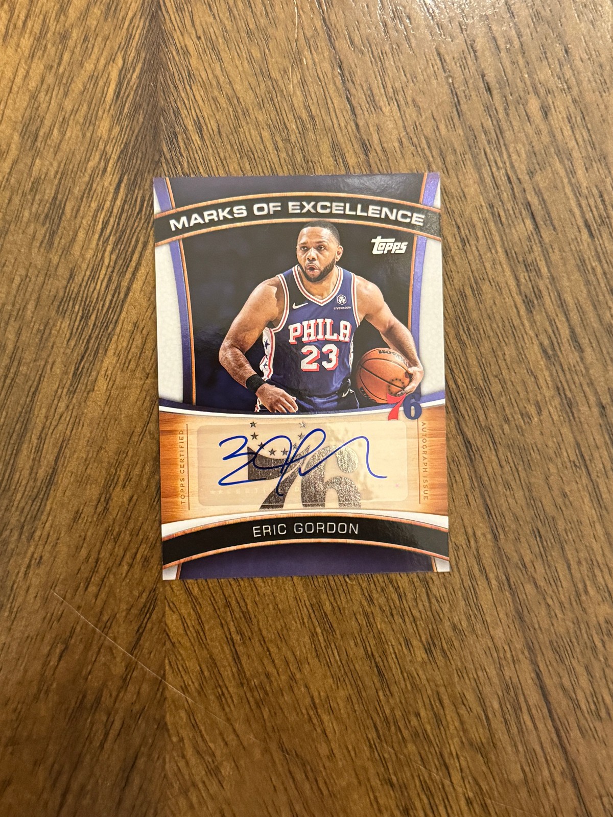 Eric Gordon 2025 Topps Flagship Marks of Excellence Autograph #ME-EG 76ers