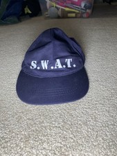 Navy Blue SWAT Police Costume Hat Kids