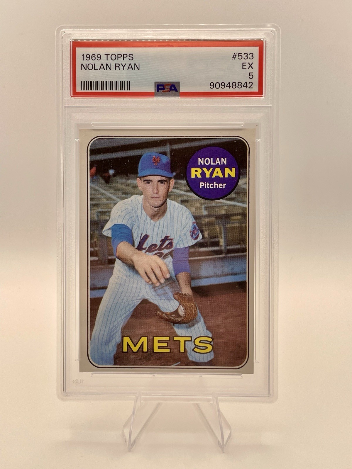 1969 Topps Nolan Ryan #533 PSA 5 EX Rookie Card RC Mets HOF 🔥