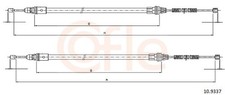 Bremsseil Seilzug Feststellbremse COFLE 10.9337 für SMART FORTWO 451 CDi 300 301
