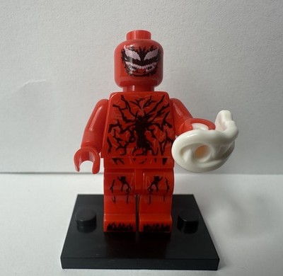 Carnage Custom Minifigure Spider-Man Villain Symbiote Figure Compatible Bricks