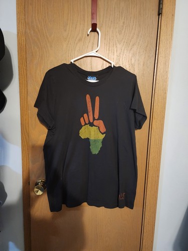 Junk Food Brand African Peace sign shirt