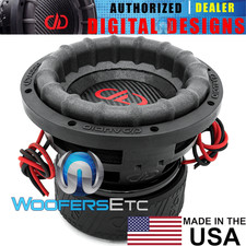 DD AUDIO 2508G-D2 8" USA MADE 3600W DUAL 2-OHM CAR SUBWOOFER BASS SPEAKER NEW