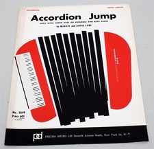 1964 Accordion Jump by Mindie Addie Cere ACCORDION Solo SHEET MUSIC