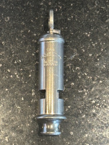 Acme City Whistle Made In England Nickel Plated Police Whistle 3-1/8"