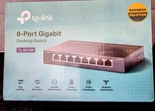 TP-Link - TL-SG108 - 8-Port Multi-Gigabit Ethernet Desktop Switch - NEW IN BOX