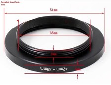 M42 42mm Female to M39 39mm Male M42-M39 Thread Adapter Ring 5mm in Thickness