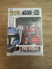 Tait Fletcher Signed Paz Vizla Funko Pop Coa