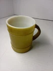 Vintage Fire King  Avocado Green Barrel Mug 1970s
