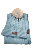 UGG Sky Blue  Infinity, Scarf, Set NWT