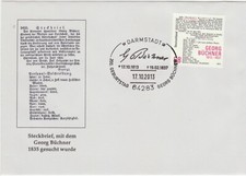 2013, Darmstadt, 200. urodziny Georg Büchner, list wtykowy