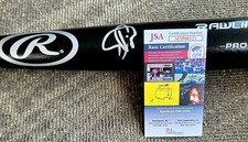Wander Franco Signed Black Rawlings Bat MLB #1 Prospect In Person JSA CERTIFIED 