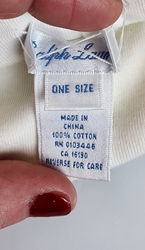 Vintage Ralph Lauren Girl Boy Layette Hat Cap Beanie Puppy Dog Dalmatian 0-3-6-9 - Picture 3 of 3