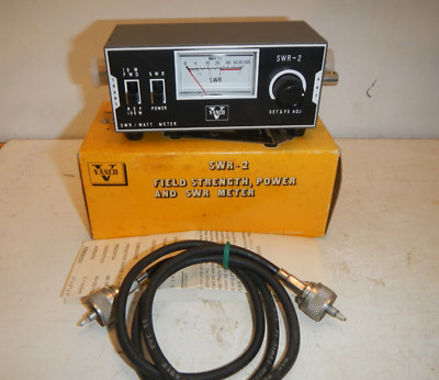 Vintage VANCO SWR-2 Power Meter Standing Wave Bridge Box Instructions Japan