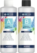 INK LAB Epoxy Resin and Hardener Kit 16 Oz Crystal Clear Casting