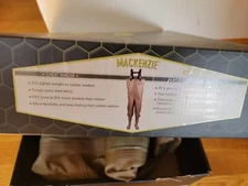 HOGMAN Fishing Boots Trousers  Chest Waders With Braces Men Size: 10, New