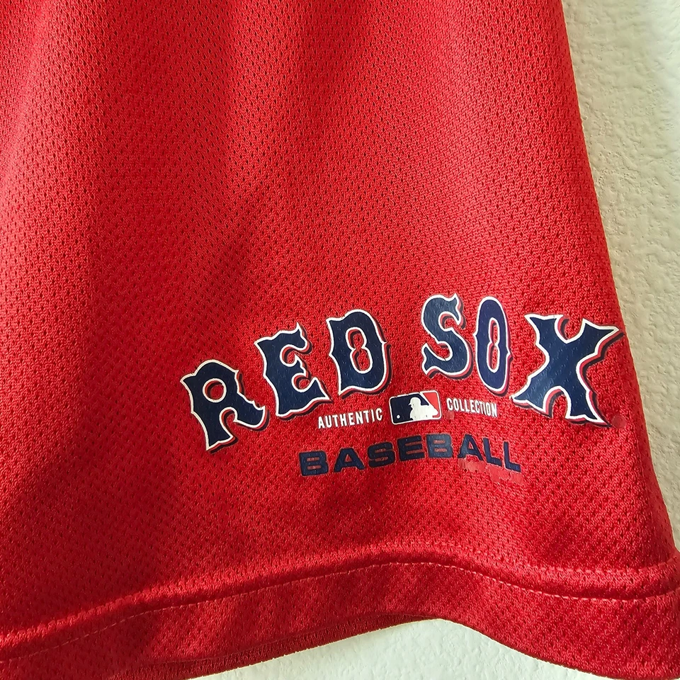 Pantalones Cortos de Béisbol Auténticos para Adolescentes Red Sox 2X De Colección Malla Majestuosos MLB Rojo EE. UU. Foto 2 de 4