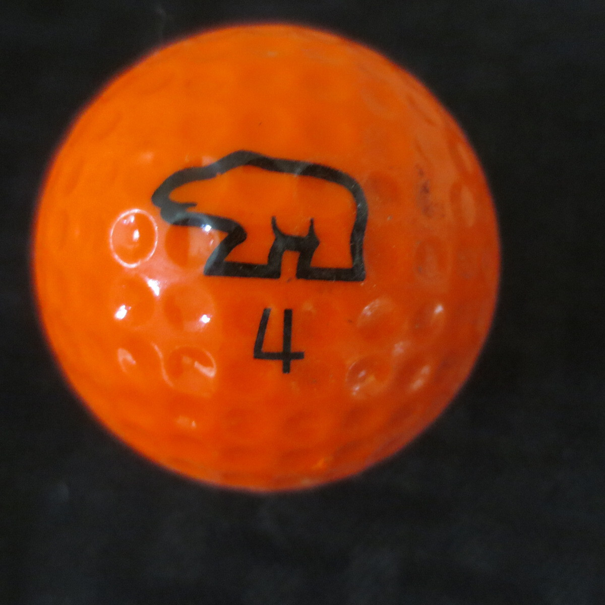 Vintage Golf Ball Jack Nicklaus Golden Bear Orange | eBay