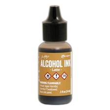 Ranger, Tim Holtz, Alcohol Ink, Latte Alcohol Ink, .5 fl oz, Brown Ink